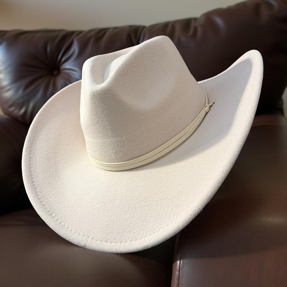 NWT Women\'s Western Style Cowboy Hat Tan Size L main image 6